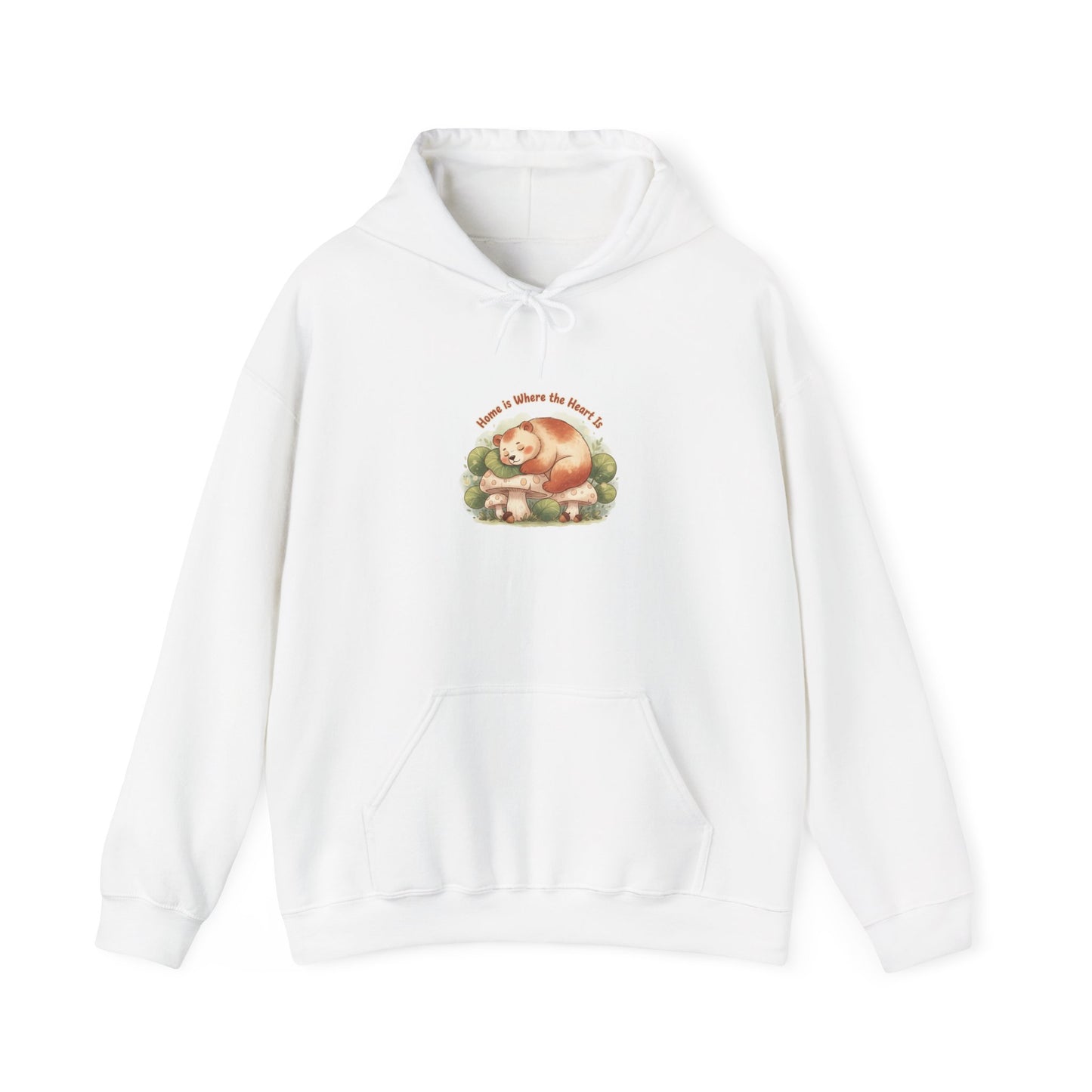 Sleeping Fox Illustration Hoodie | cute animal illustration, winter forest art