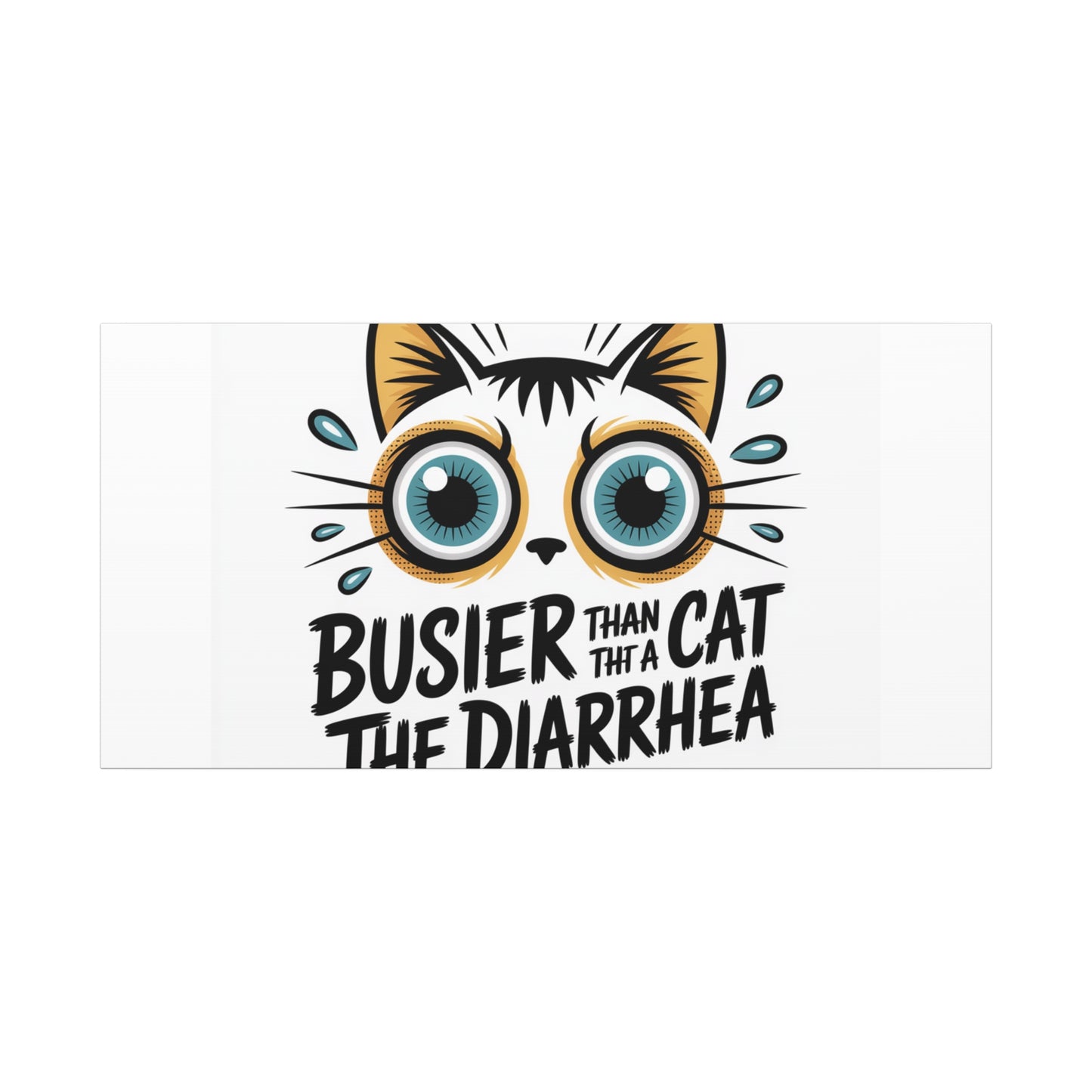 Humorous Cat  Canvas Wall Art
