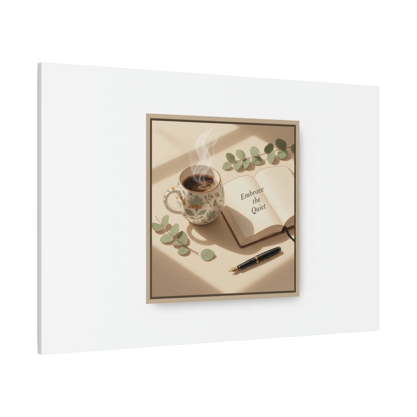 embrace the quiet canvas | morning routine art, sunrise decor