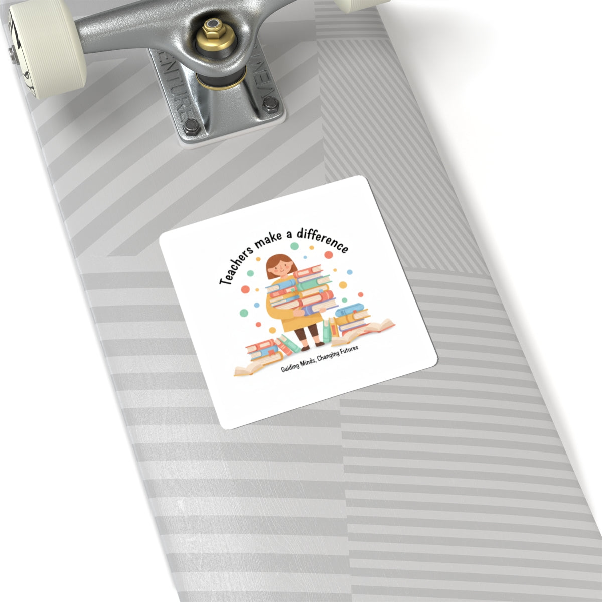 Teachers Make a Difference Sticker | Support Local, Made in USA