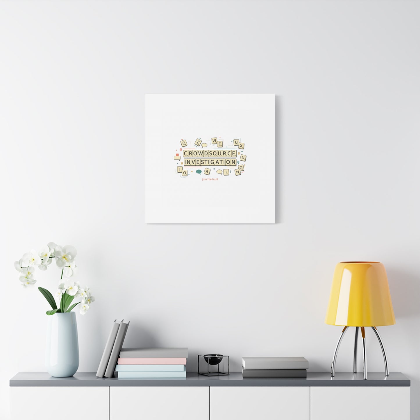 Crowdsource Investigation Canvas | Pixel Art, Gaming UI Wall Art