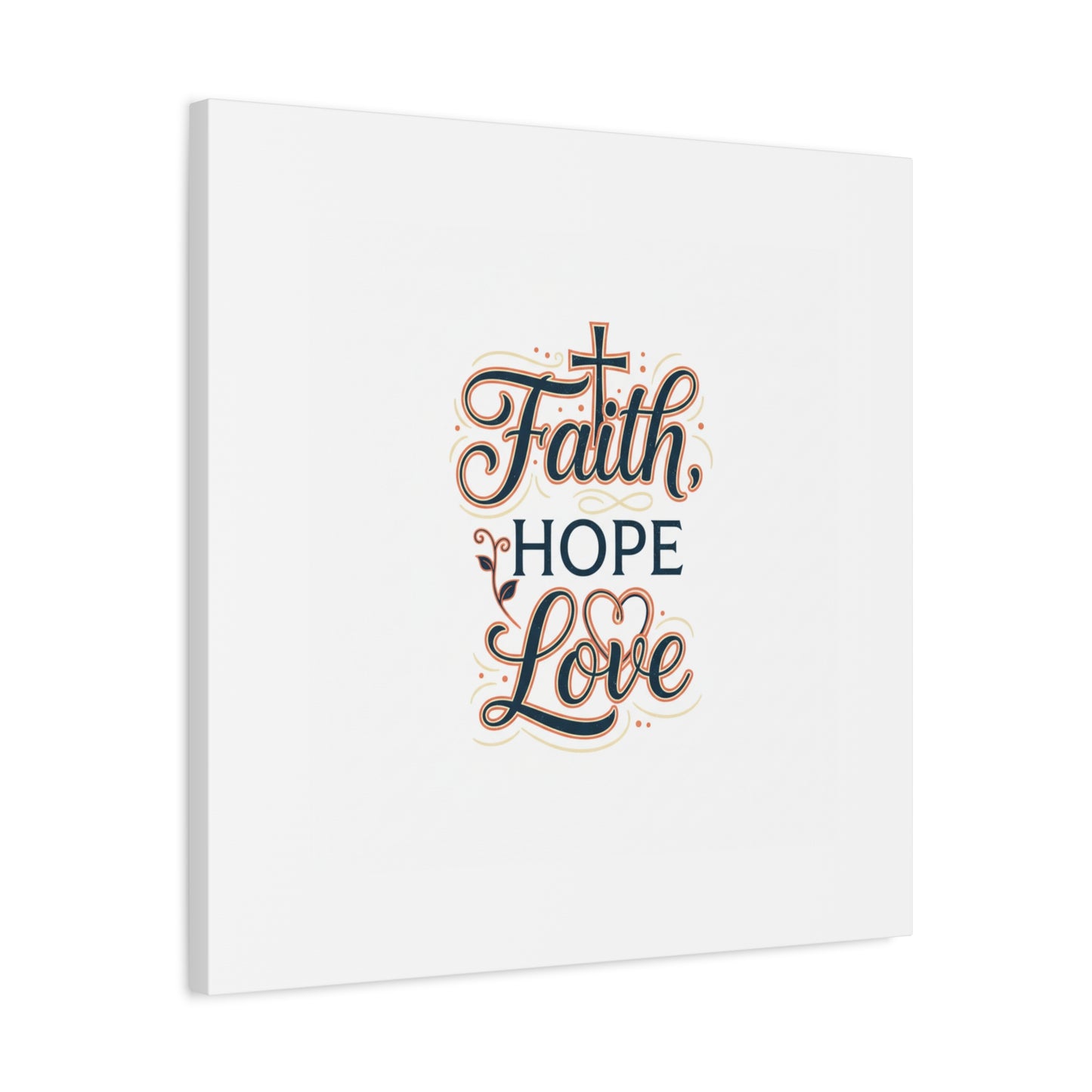 Faith Hope Love canvas, wall art