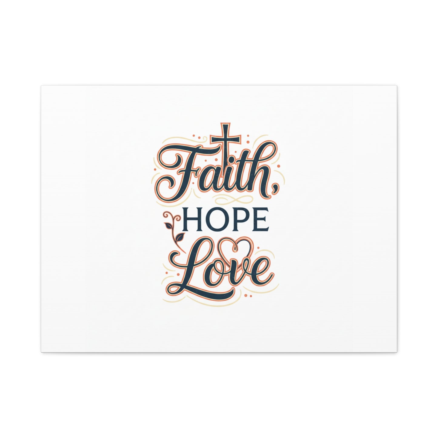 Faith Hope Love canvas, wall art