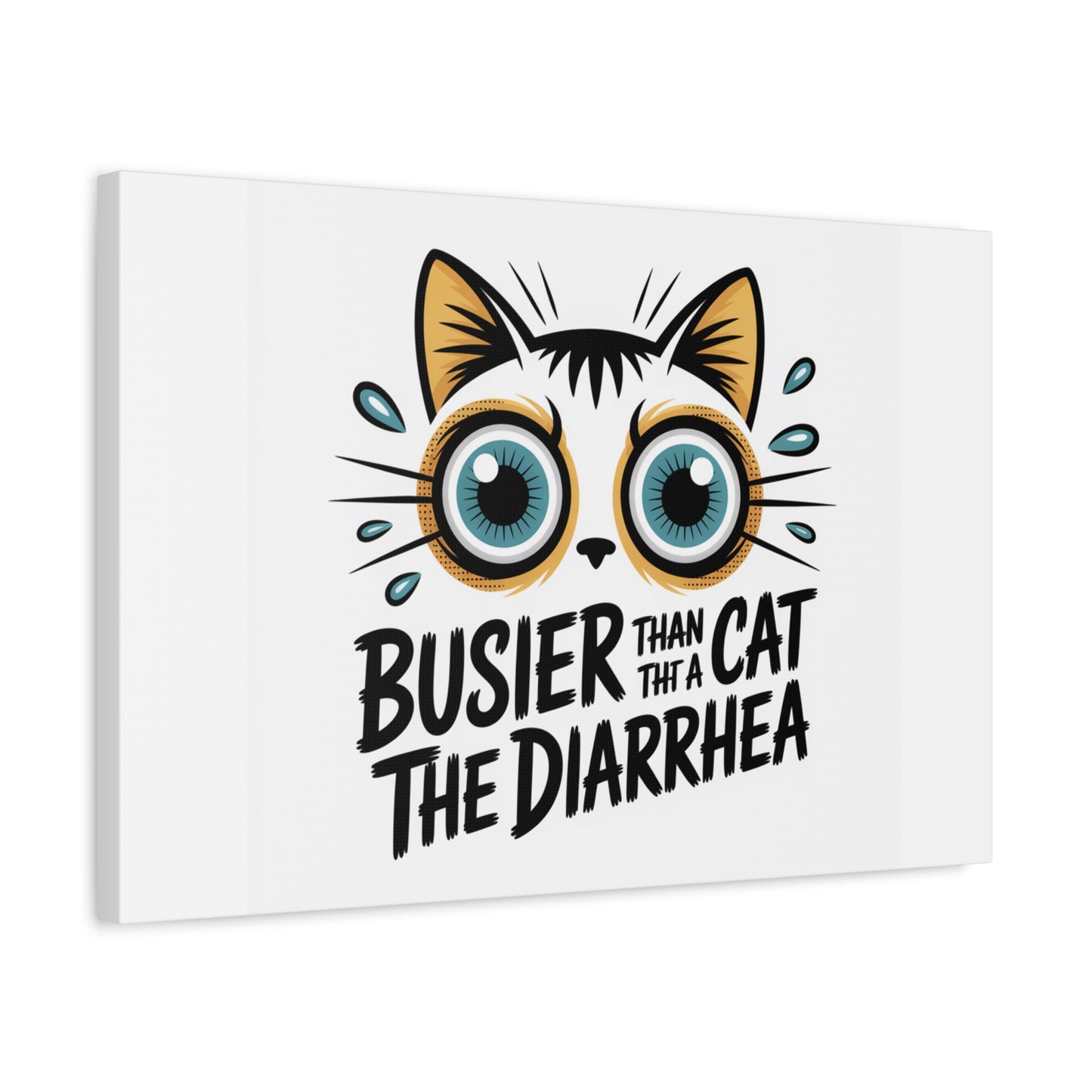 Humorous Cat  Canvas Wall Art