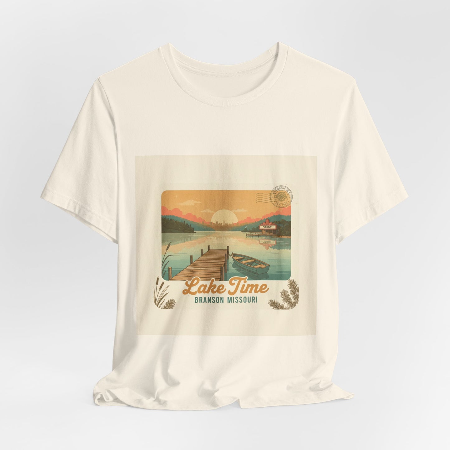 Lake Time Vintage Postcard  Tee