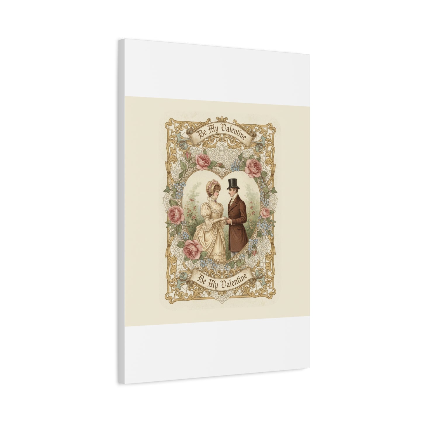 Victorian Valentine Print Canvas | Retro Americana, Vintage Romance