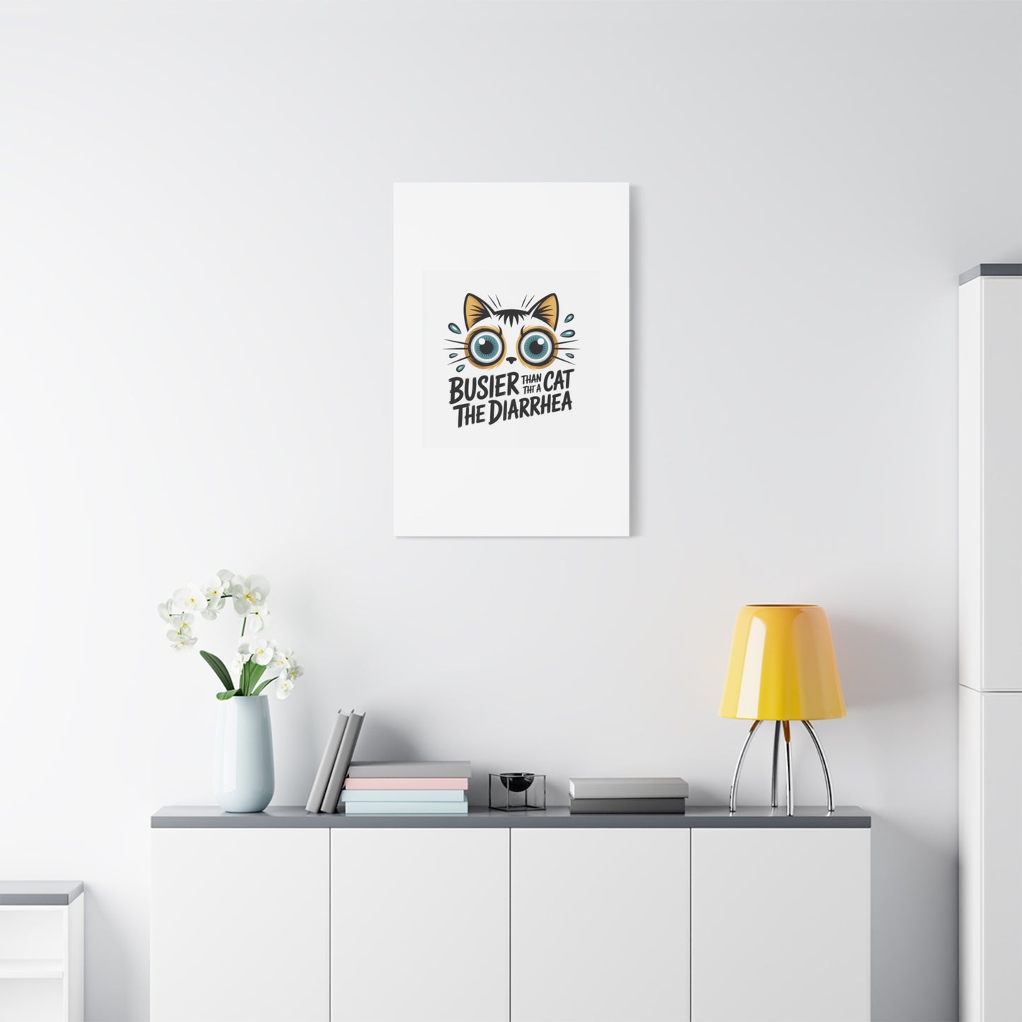 Humorous Cat  Canvas Wall Art