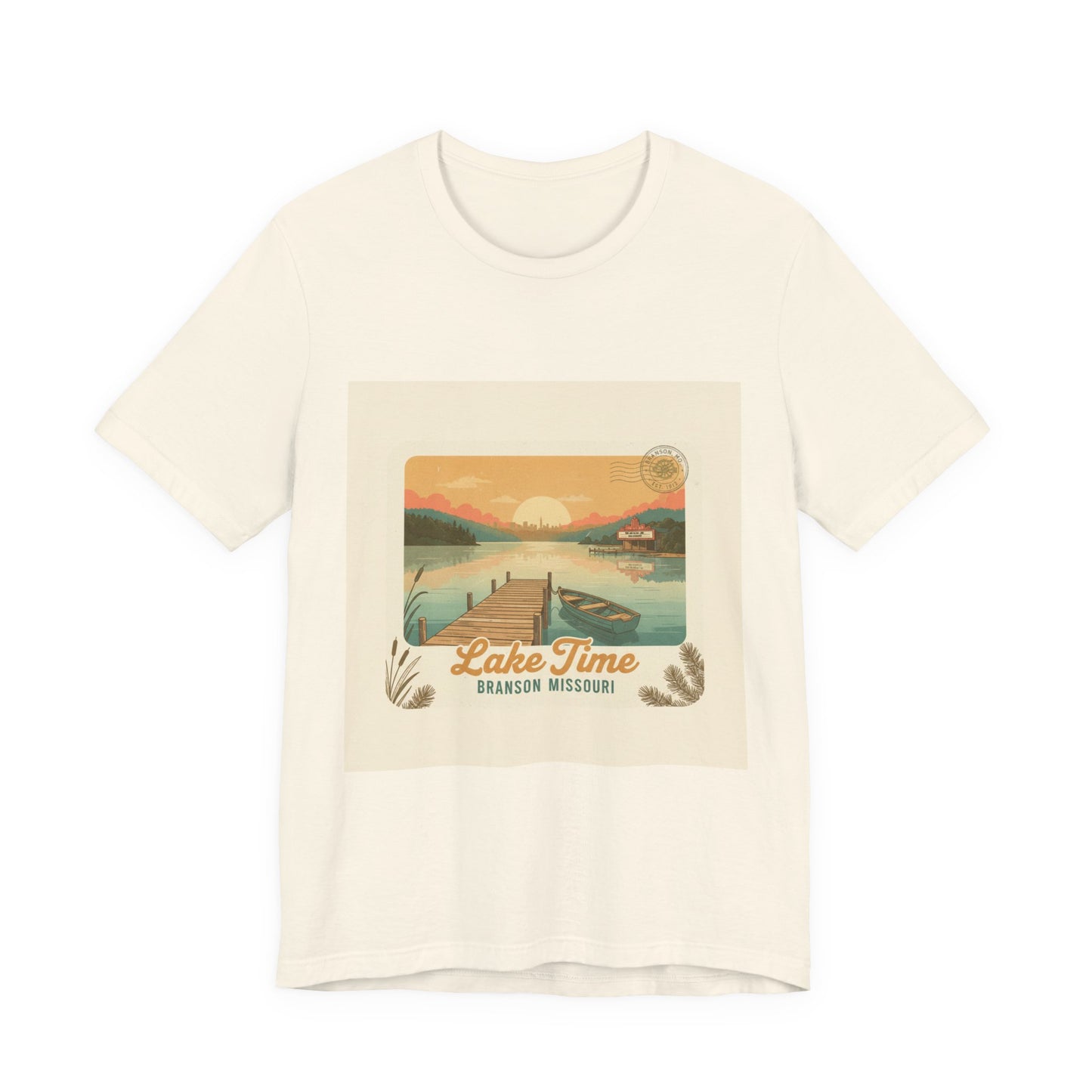 Lake Time Vintage Postcard  Tee