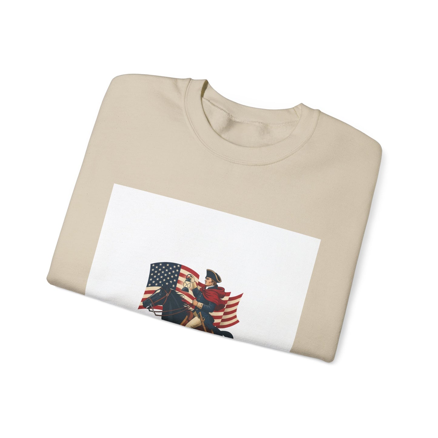 Patriotic Vintage Crest Sweatshirt | nature vibes, minimal