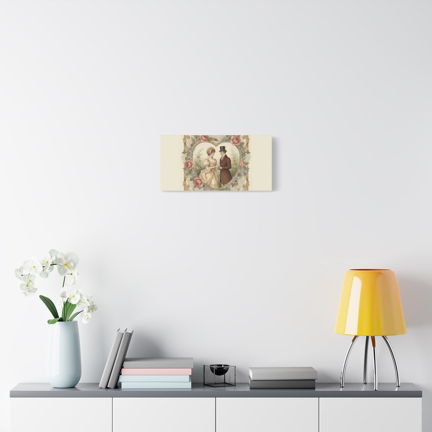Victorian Valentine Print Canvas | Retro Americana, Vintage Romance