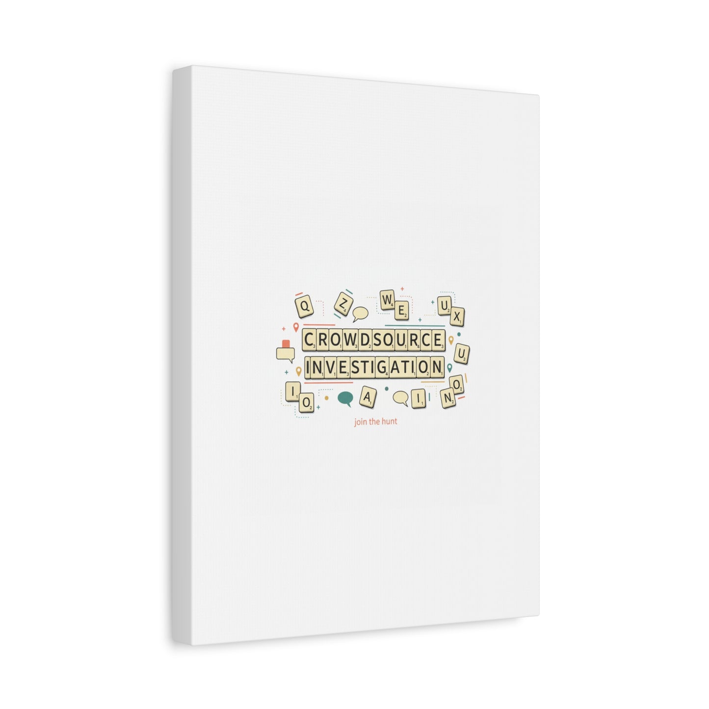 Crowdsource Investigation Canvas | Pixel Art, Gaming UI Wall Art