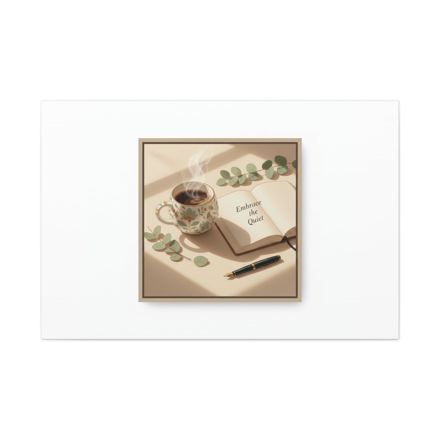 embrace the quiet canvas | morning routine art, sunrise decor