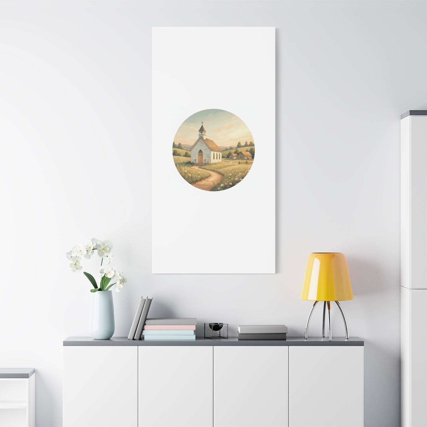 Country Church Matte Canvas, Stretched, 1.25"