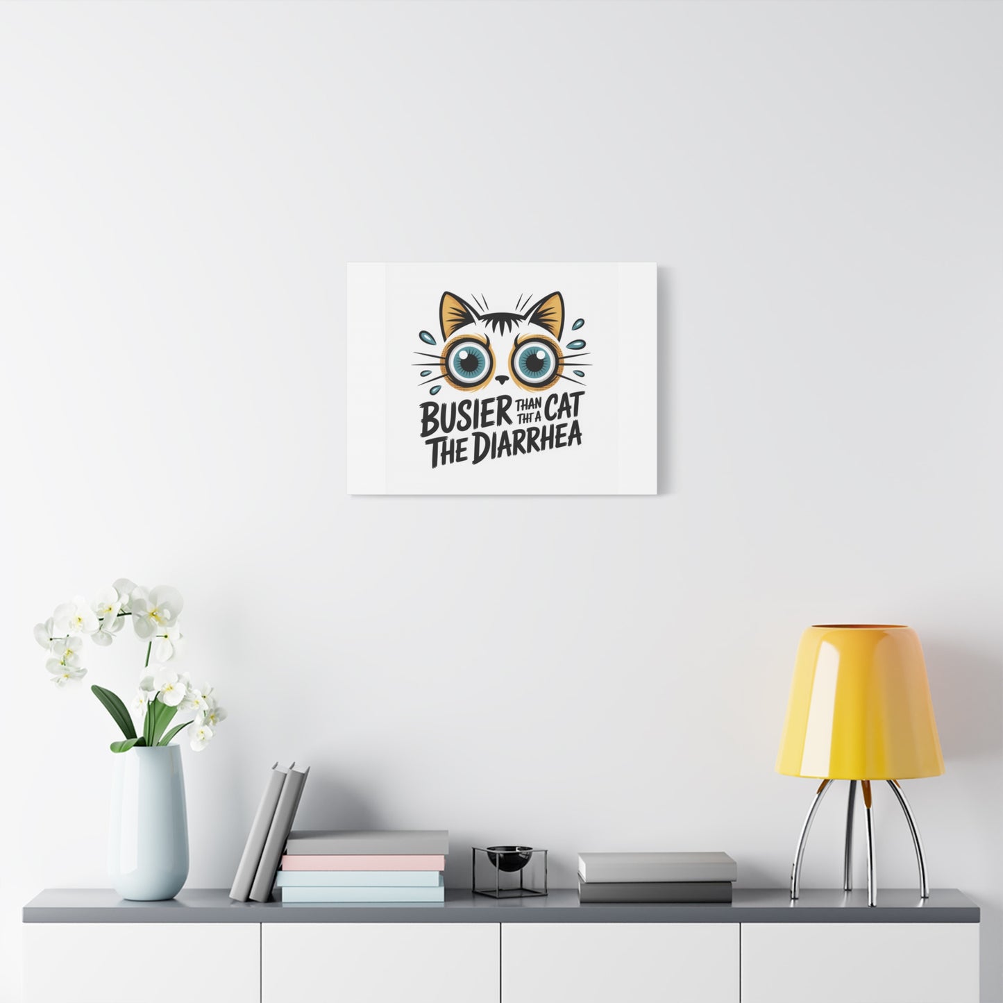 Humorous Cat  Canvas Wall Art