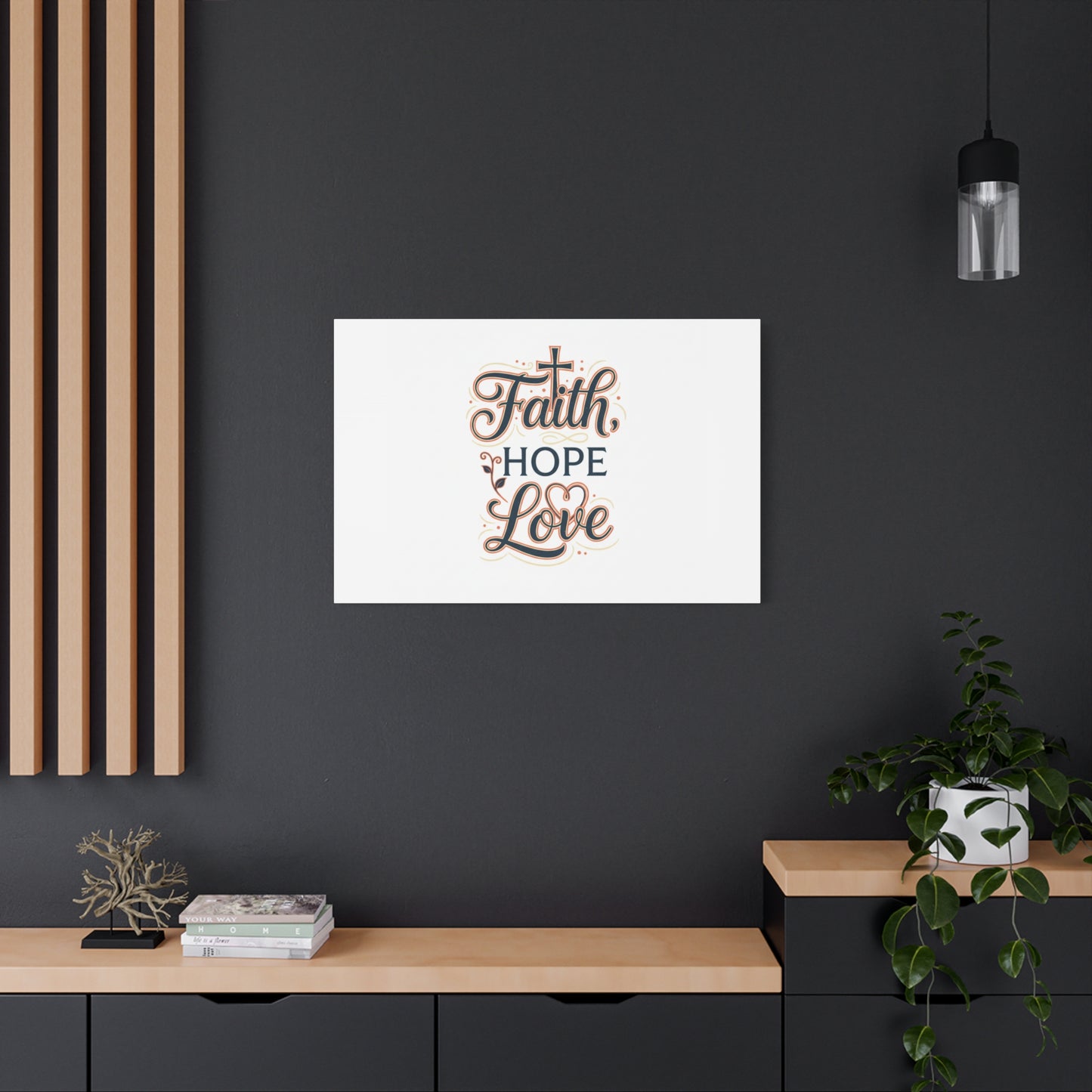 Faith Hope Love canvas, wall art