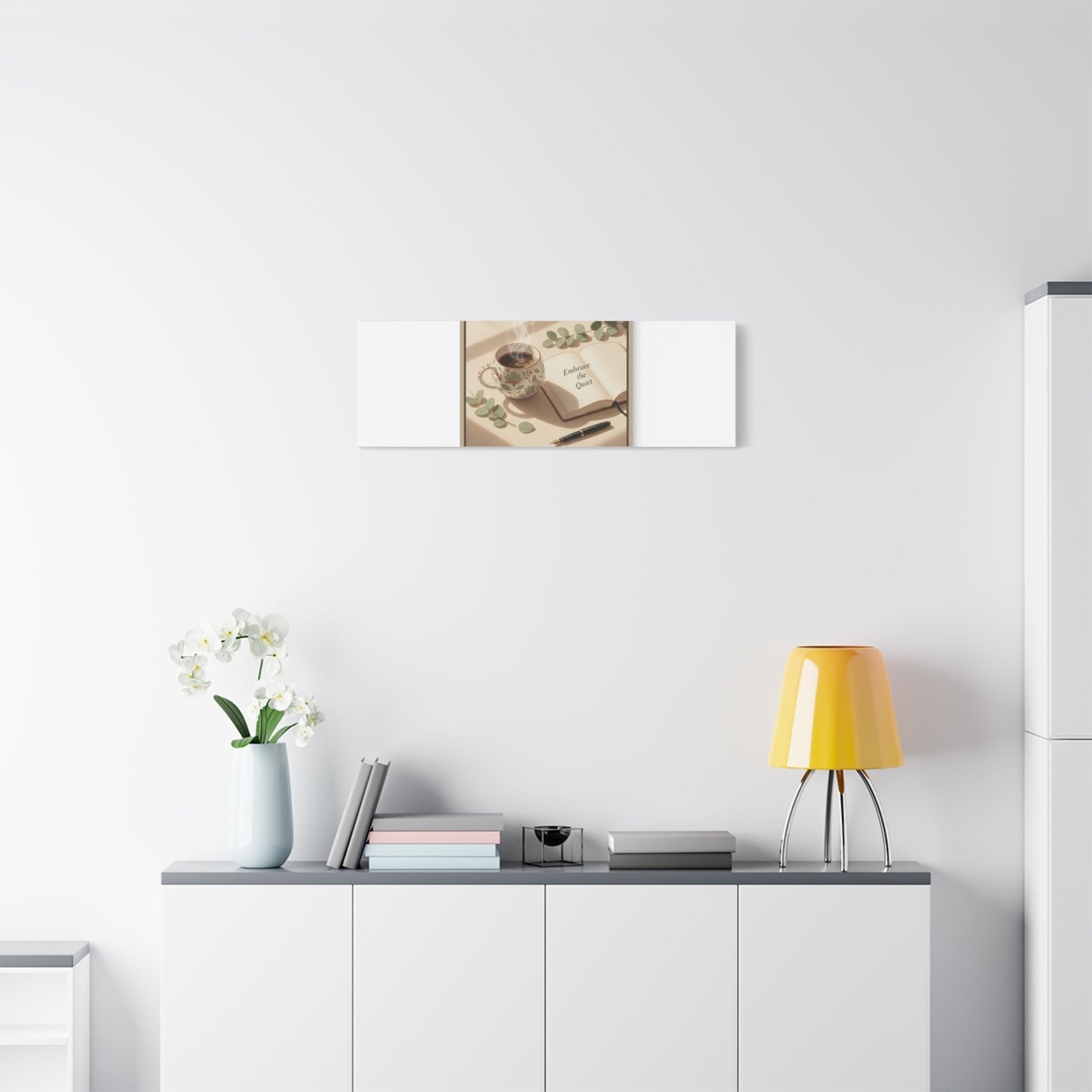 embrace the quiet canvas | morning routine art, sunrise decor