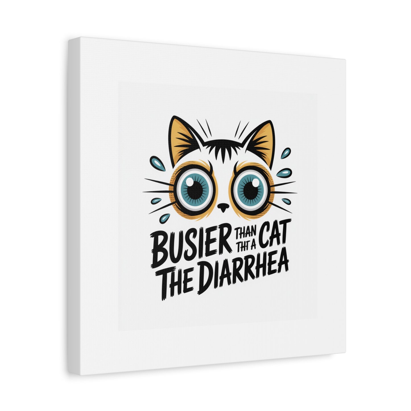 Humorous Cat  Canvas Wall Art