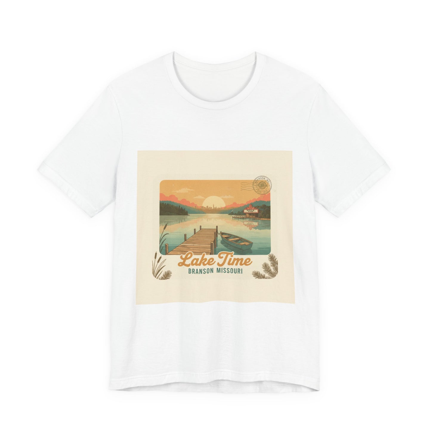 Lake Time Vintage Postcard  Tee