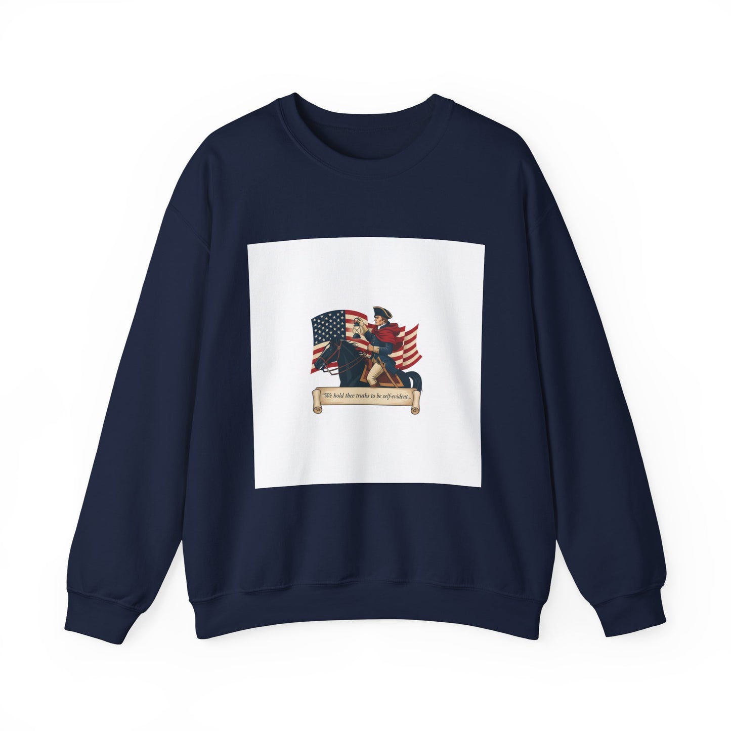 Patriotic Vintage Crest Sweatshirt | nature vibes, minimal