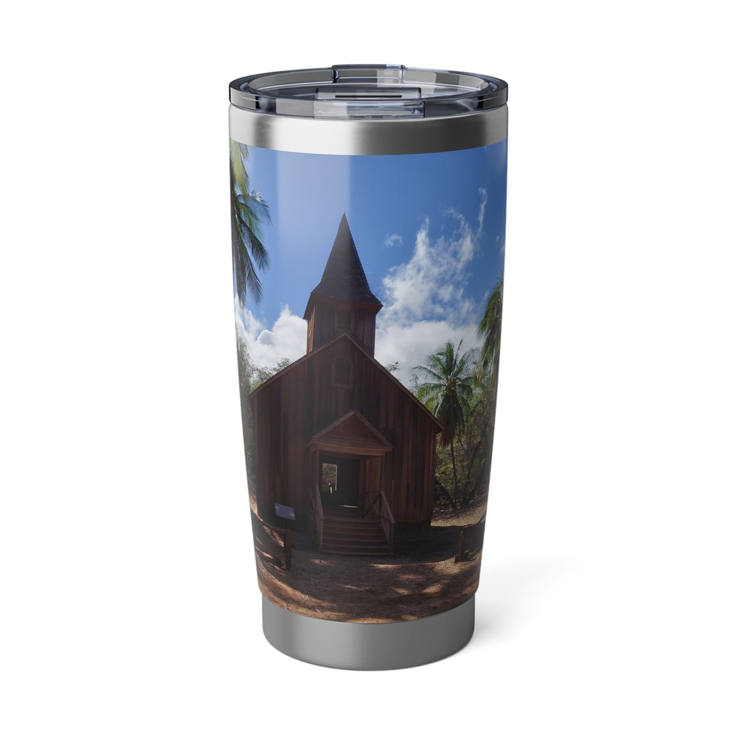 20oz Tumbler — Tropical Church Photo Travel Mug