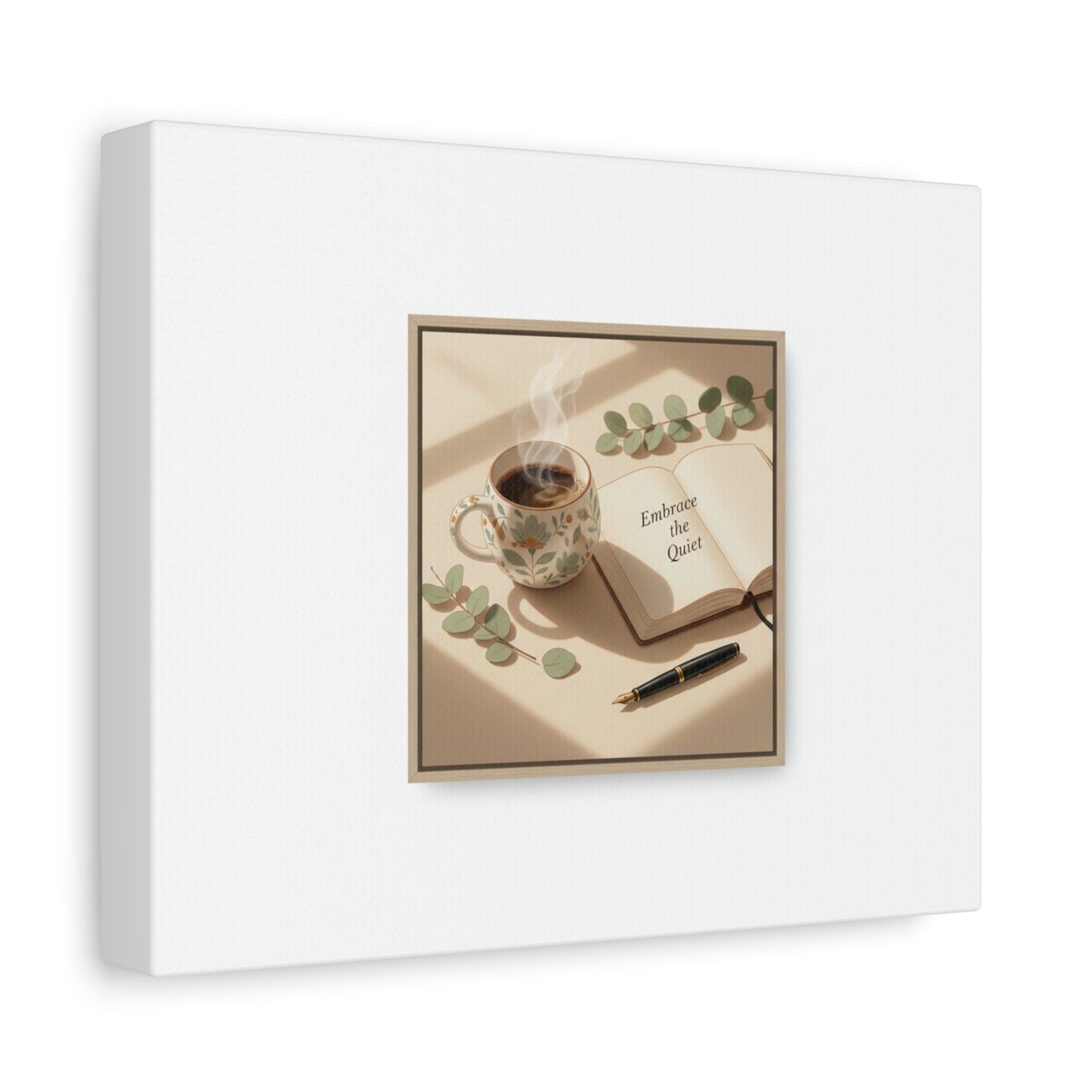 embrace the quiet canvas | morning routine art, sunrise decor
