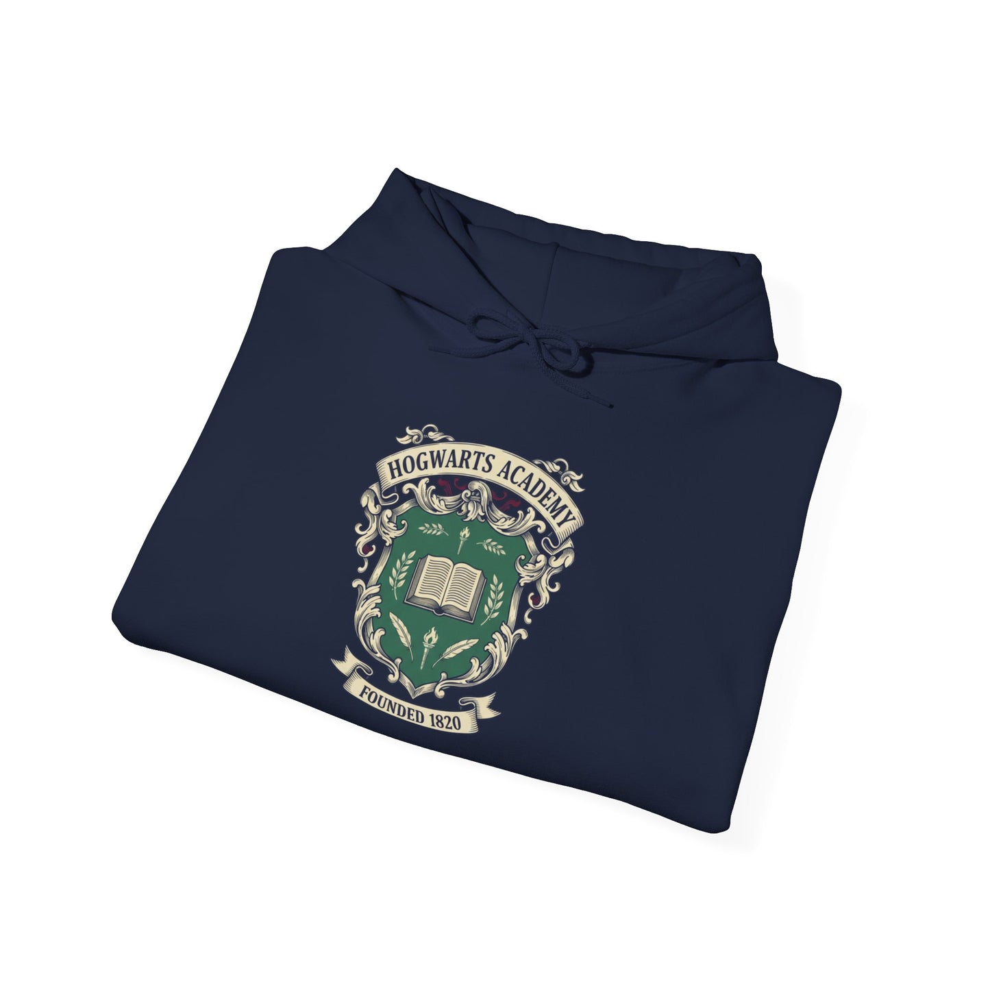 Hogwarts Old Money Ivy-Style Emblem Hoodie | collegiate crest, vintage club logo