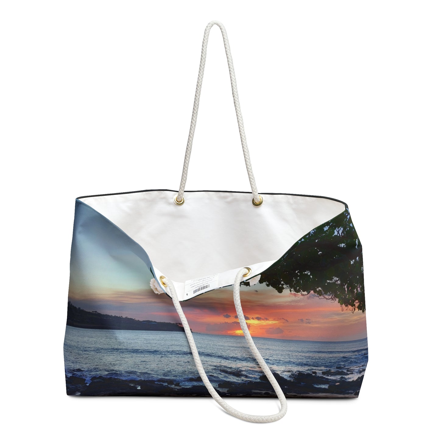 Sunset Shore Weekender Bag — Tropical Beach Travel Tote