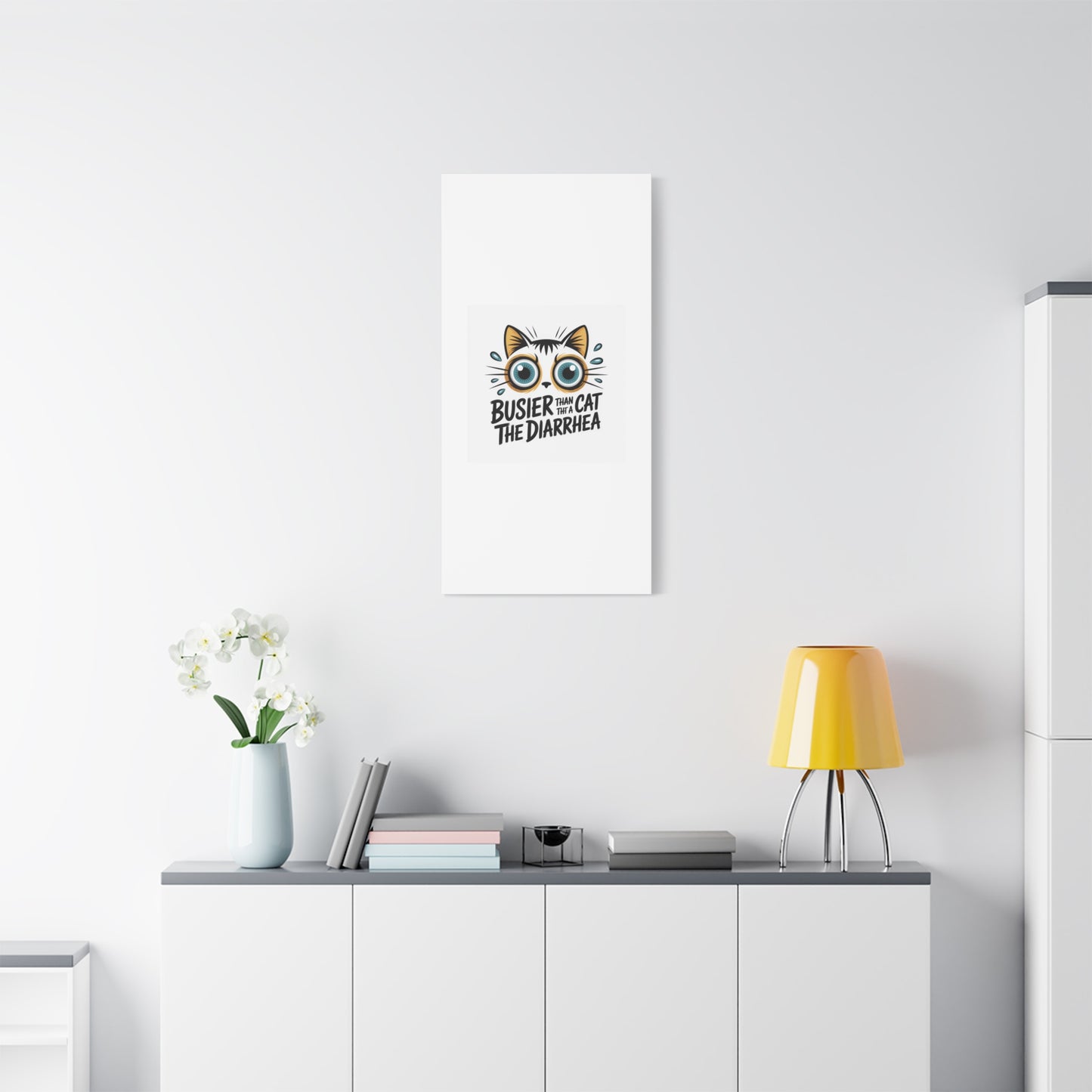 Humorous Cat  Canvas Wall Art