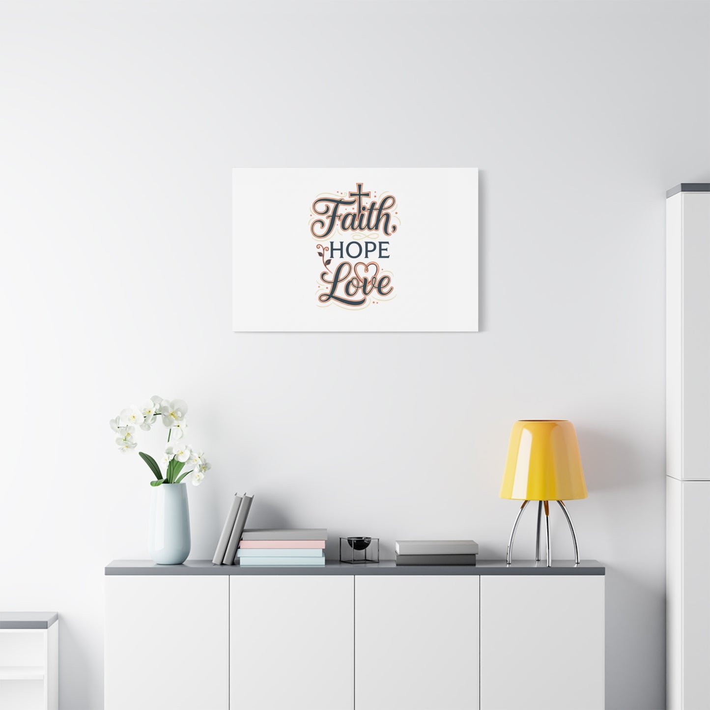 Faith Hope Love canvas, wall art
