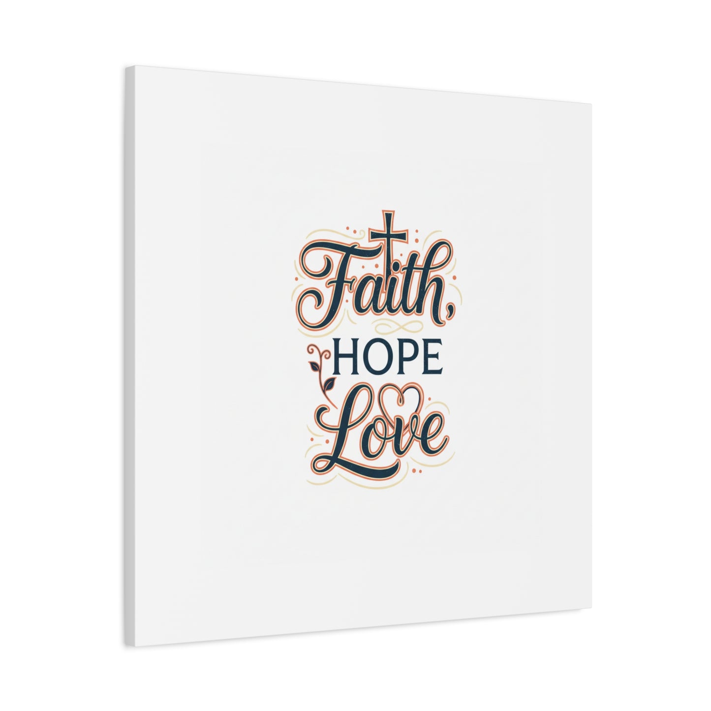 Faith Hope Love canvas, wall art