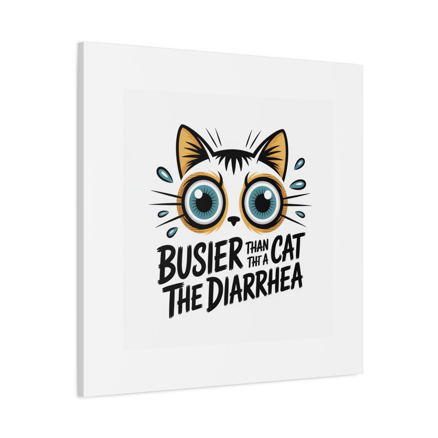 Humorous Cat  Canvas Wall Art