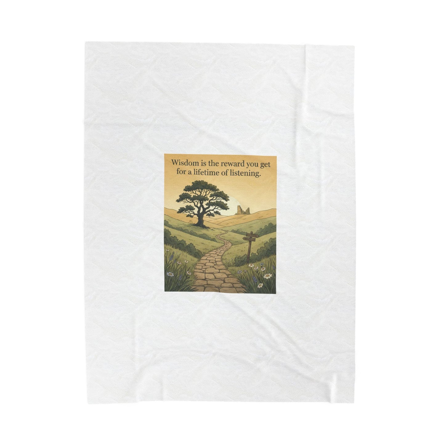 Wisdom quote blanket