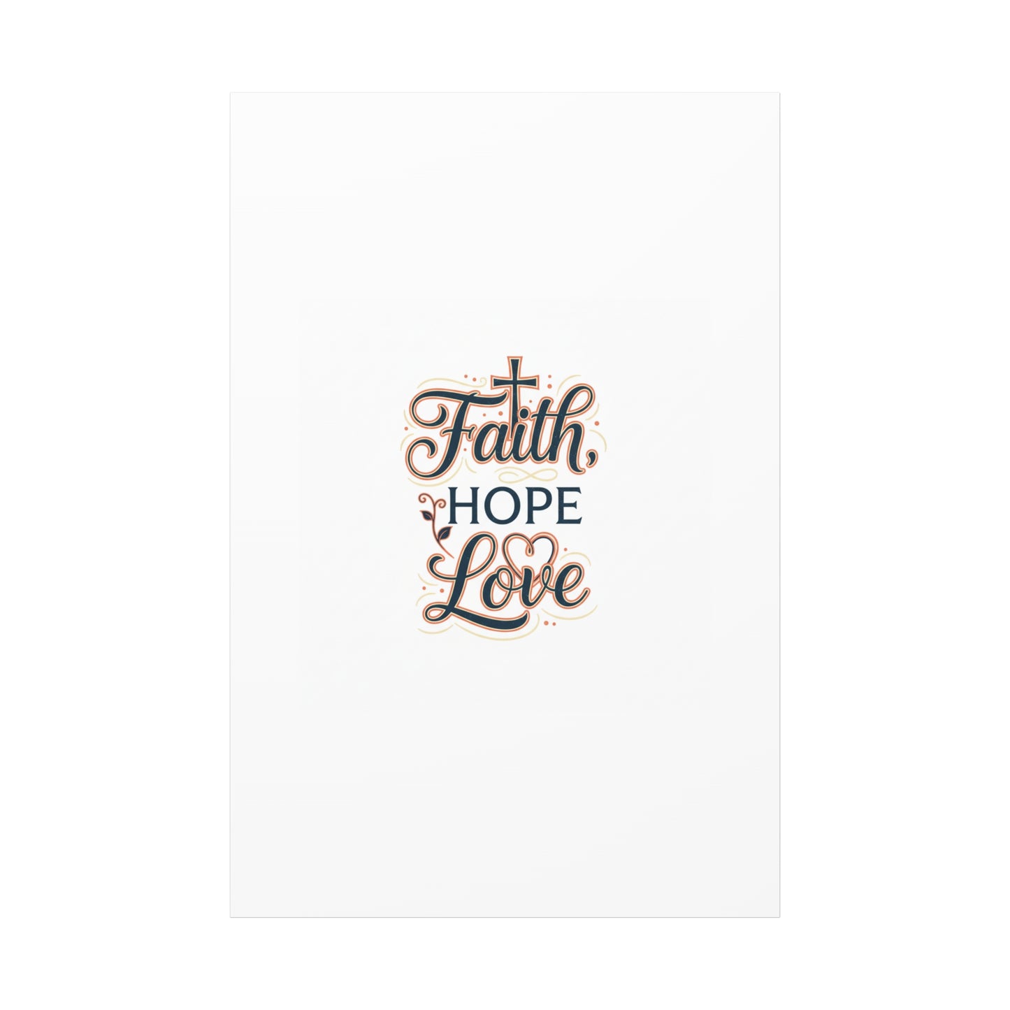 Faith Hope Love canvas, wall art