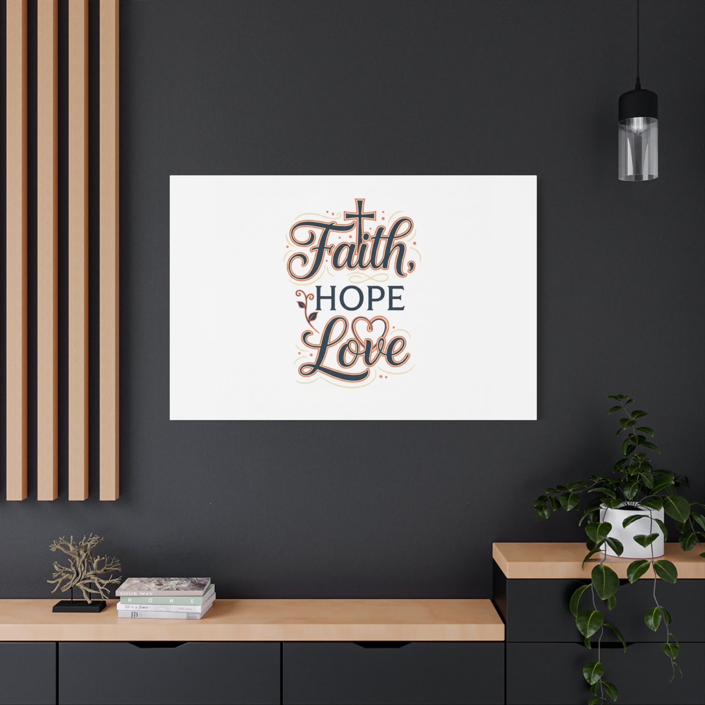 Faith Hope Love canvas, wall art