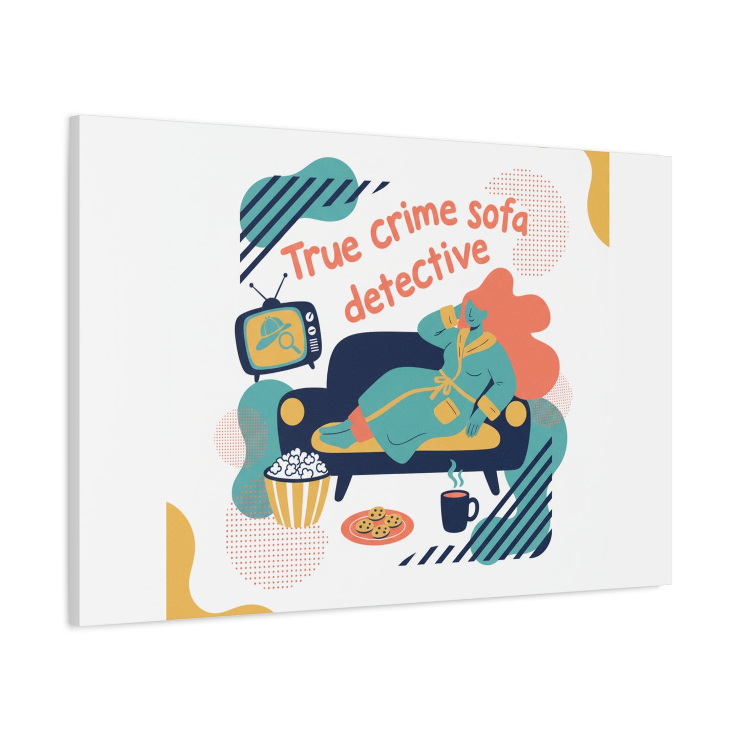 True Crime Sofa Detective Canvas