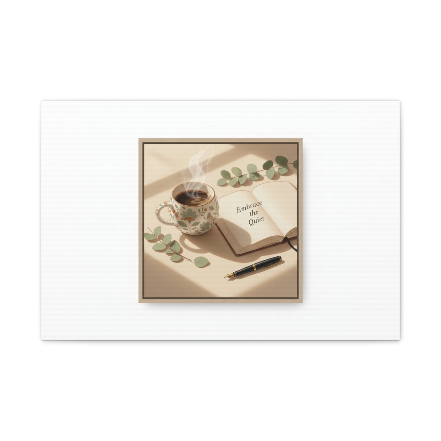 embrace the quiet canvas | morning routine art, sunrise decor