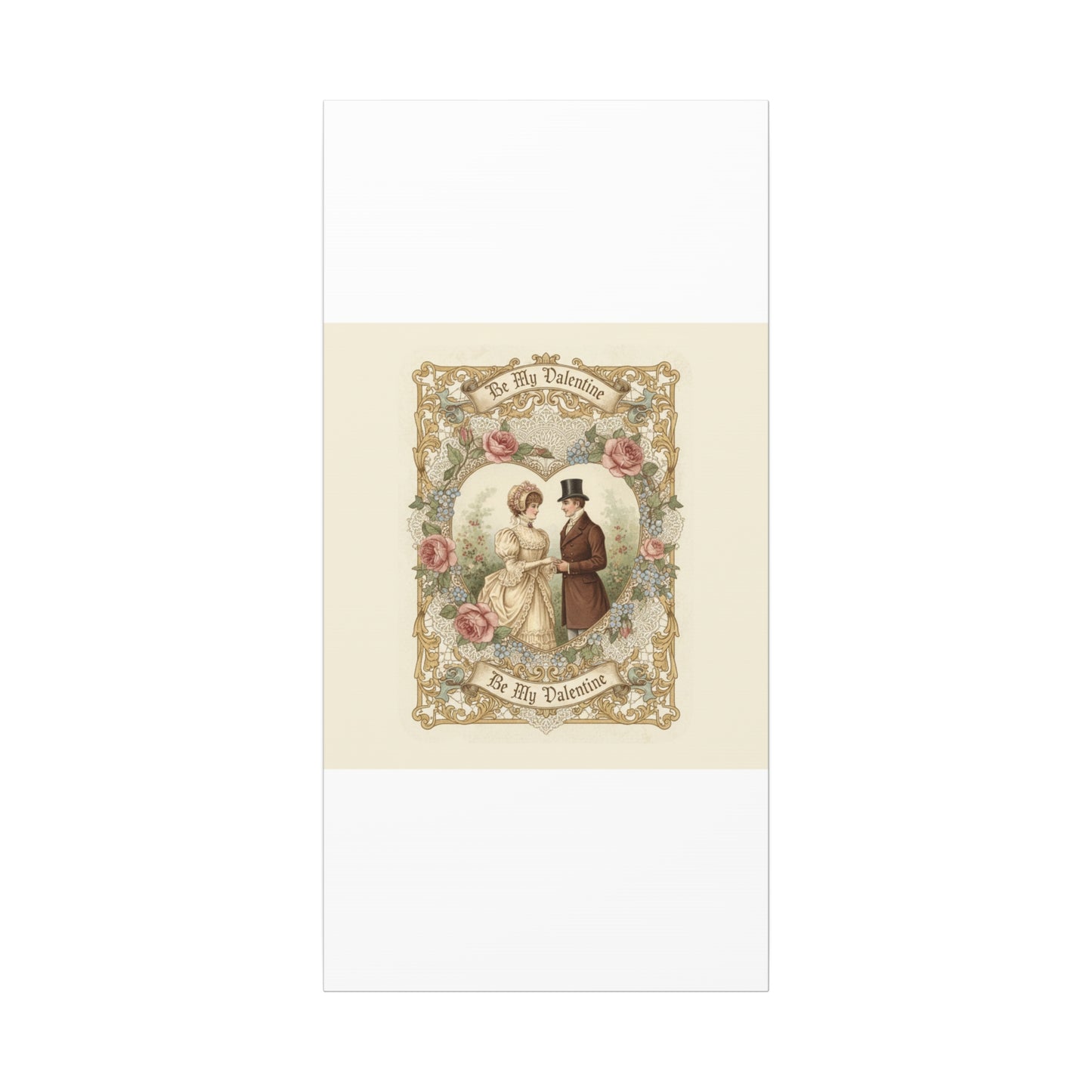 Victorian Valentine Print Canvas | Retro Americana, Vintage Romance