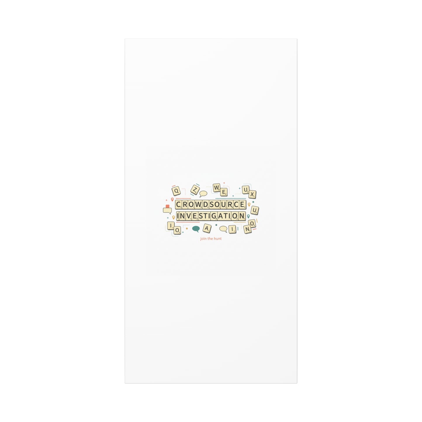 Crowdsource Investigation Canvas | Pixel Art, Gaming UI Wall Art