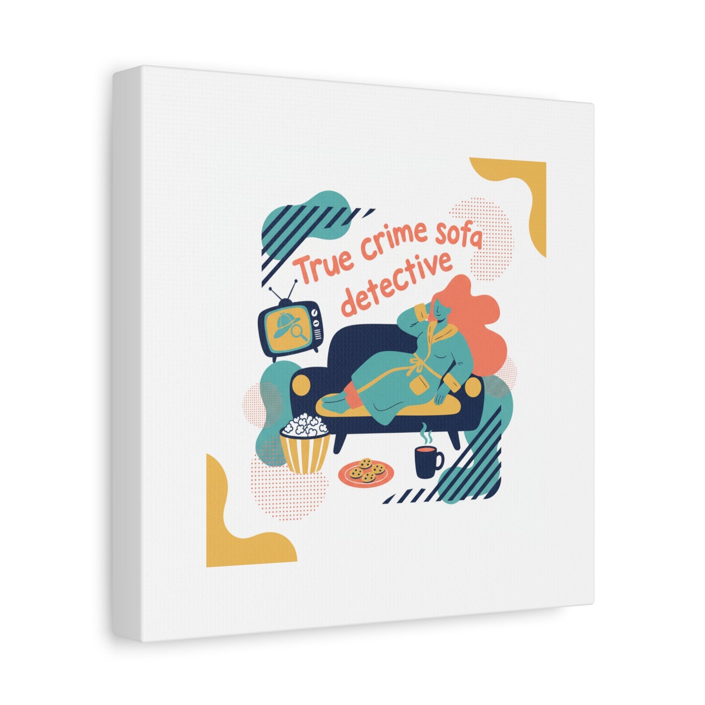 True Crime Sofa Detective Canvas