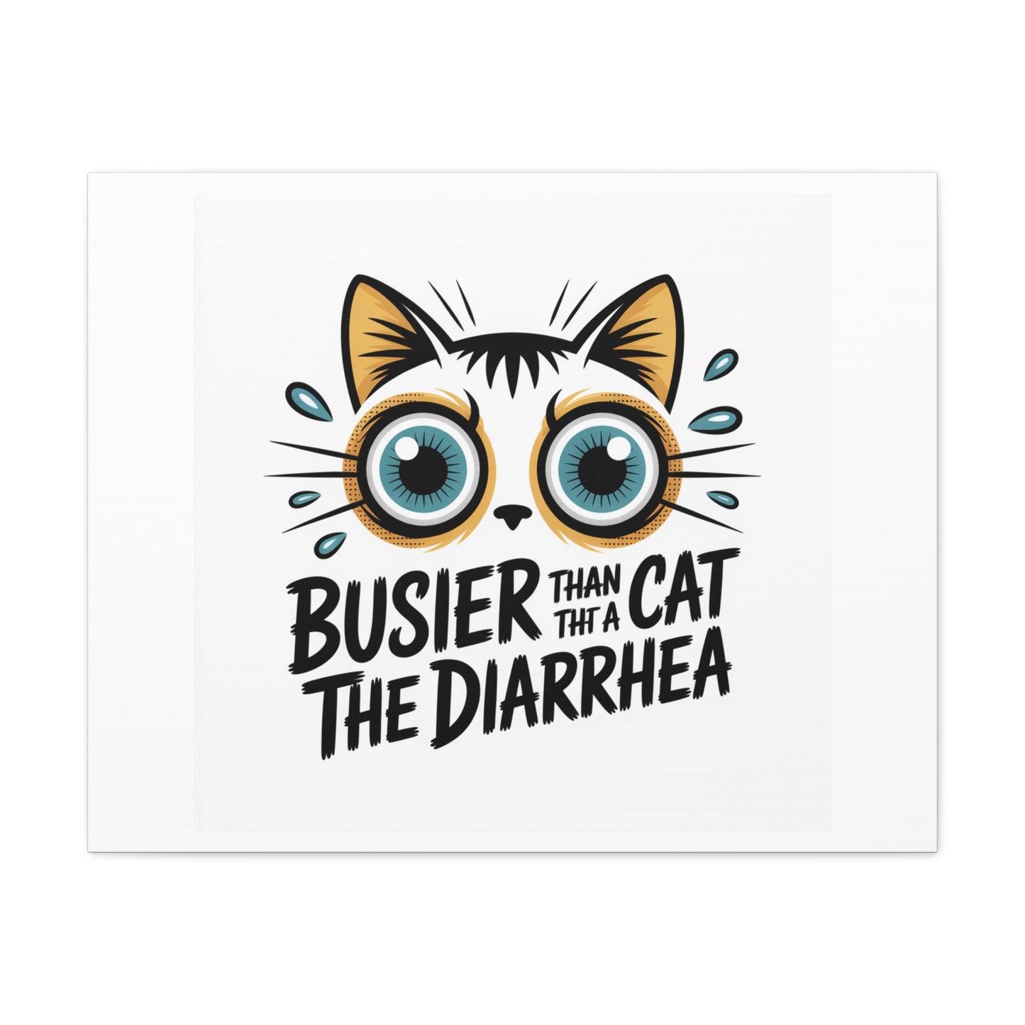 Humorous Cat  Canvas Wall Art