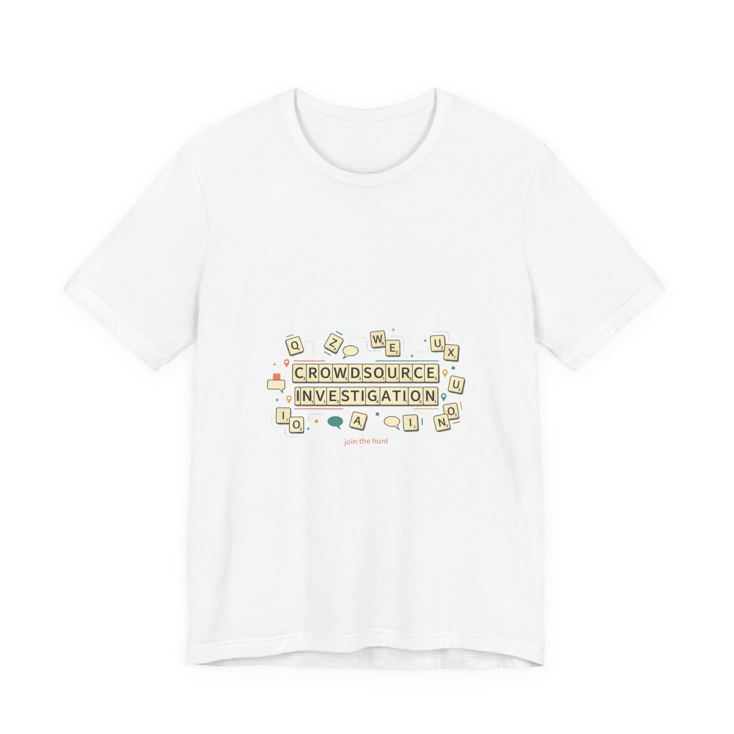 Crowdsource Investigation Tee | pixel art gamer shirt, indie RPG meme