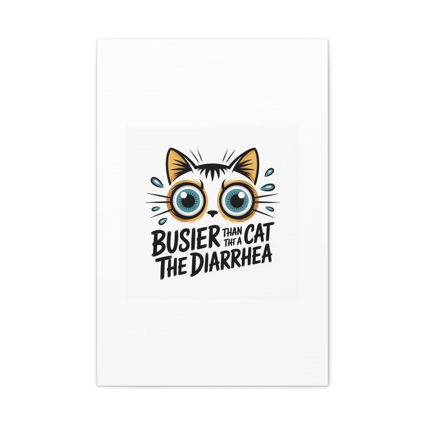 Humorous Cat  Canvas Wall Art
