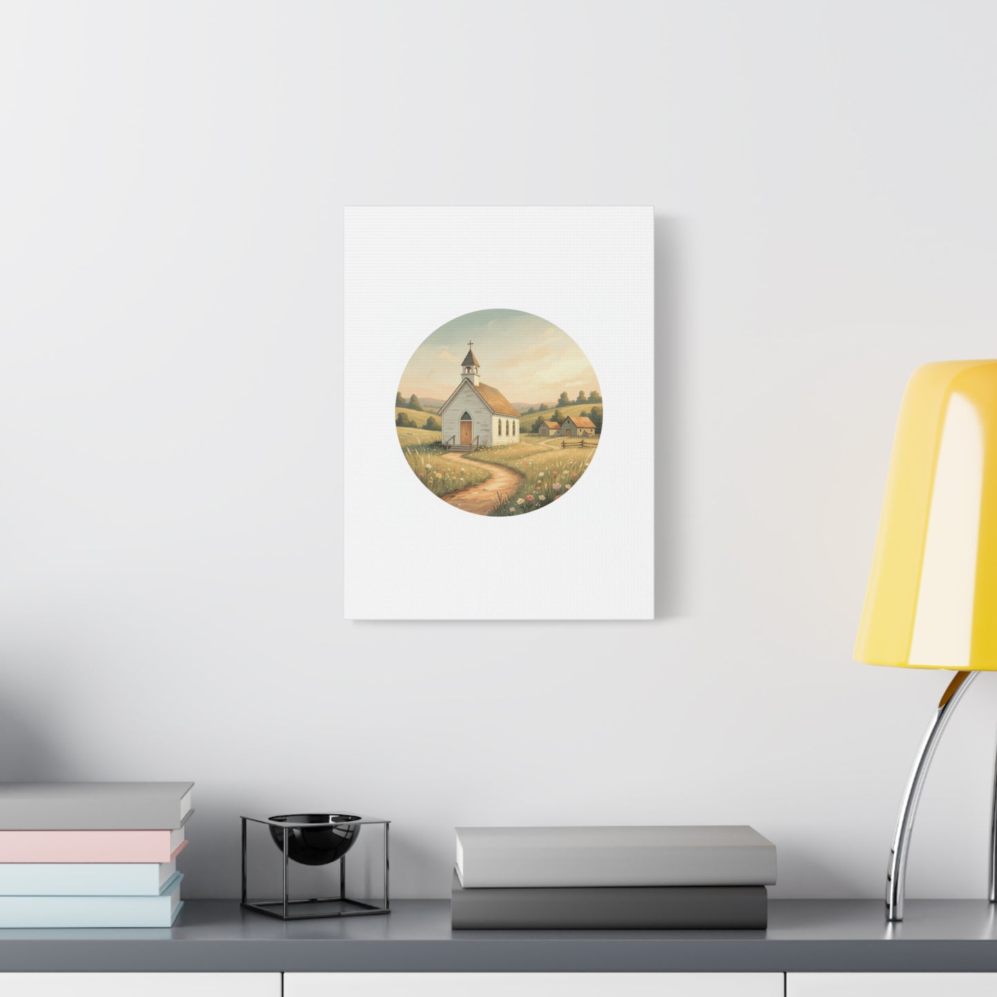 Country Church Matte Canvas, Stretched, 1.25"