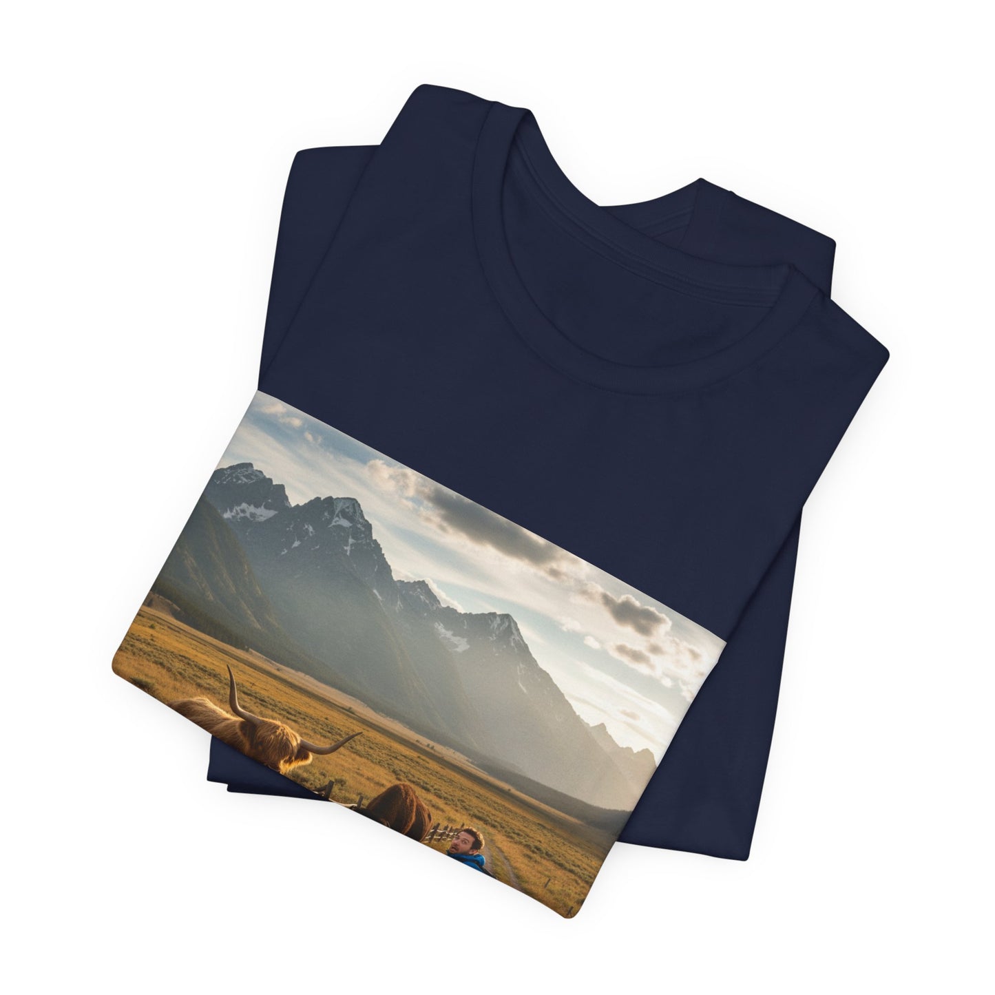 Chased by a Buffalo tee | cute sarcasm shirt, friendly sarcasm design