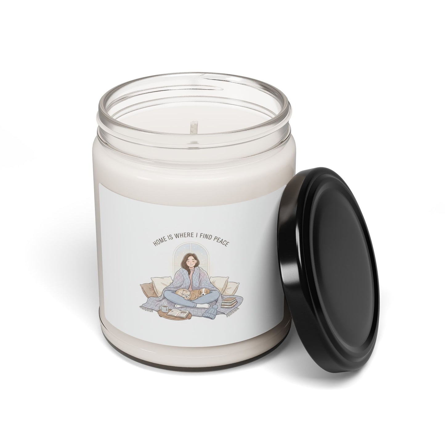 Home Is Where I Find Peace Candle | Soy Scented 9oz, Homebody Winter