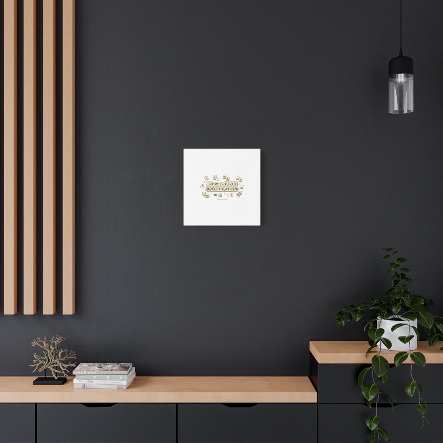 Crowdsource Investigation Canvas | Pixel Art, Gaming UI Wall Art