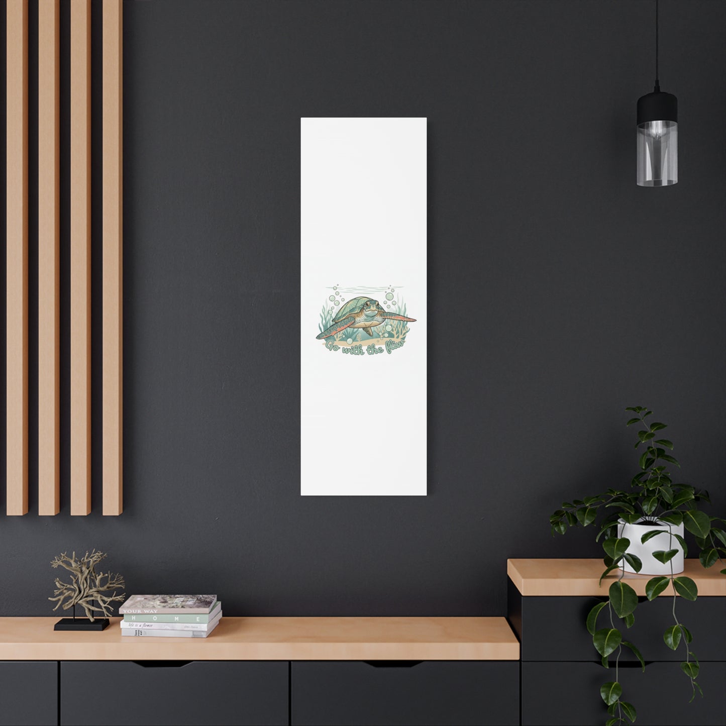 Go with the Flow Turtle Canvas