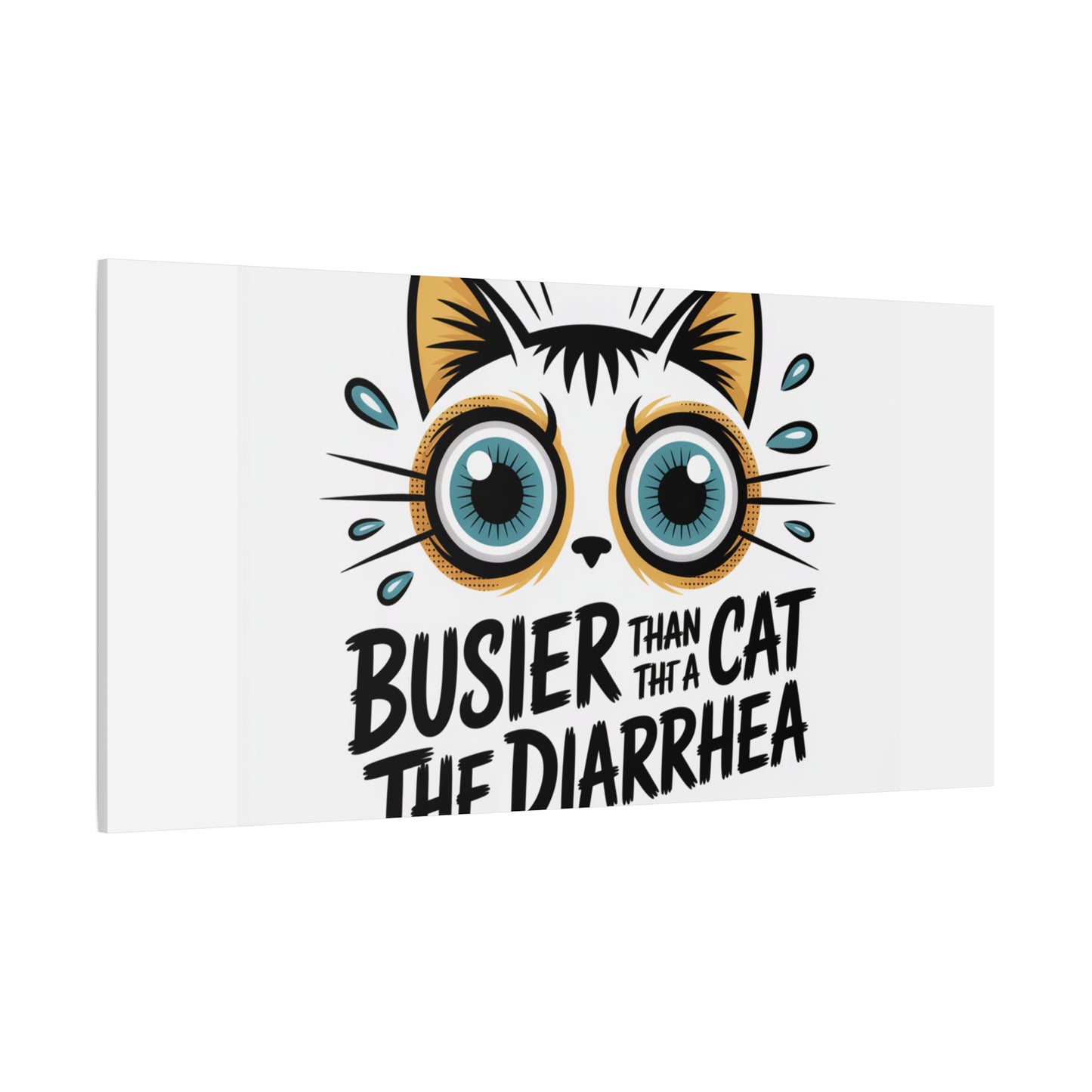 Humorous Cat  Canvas Wall Art