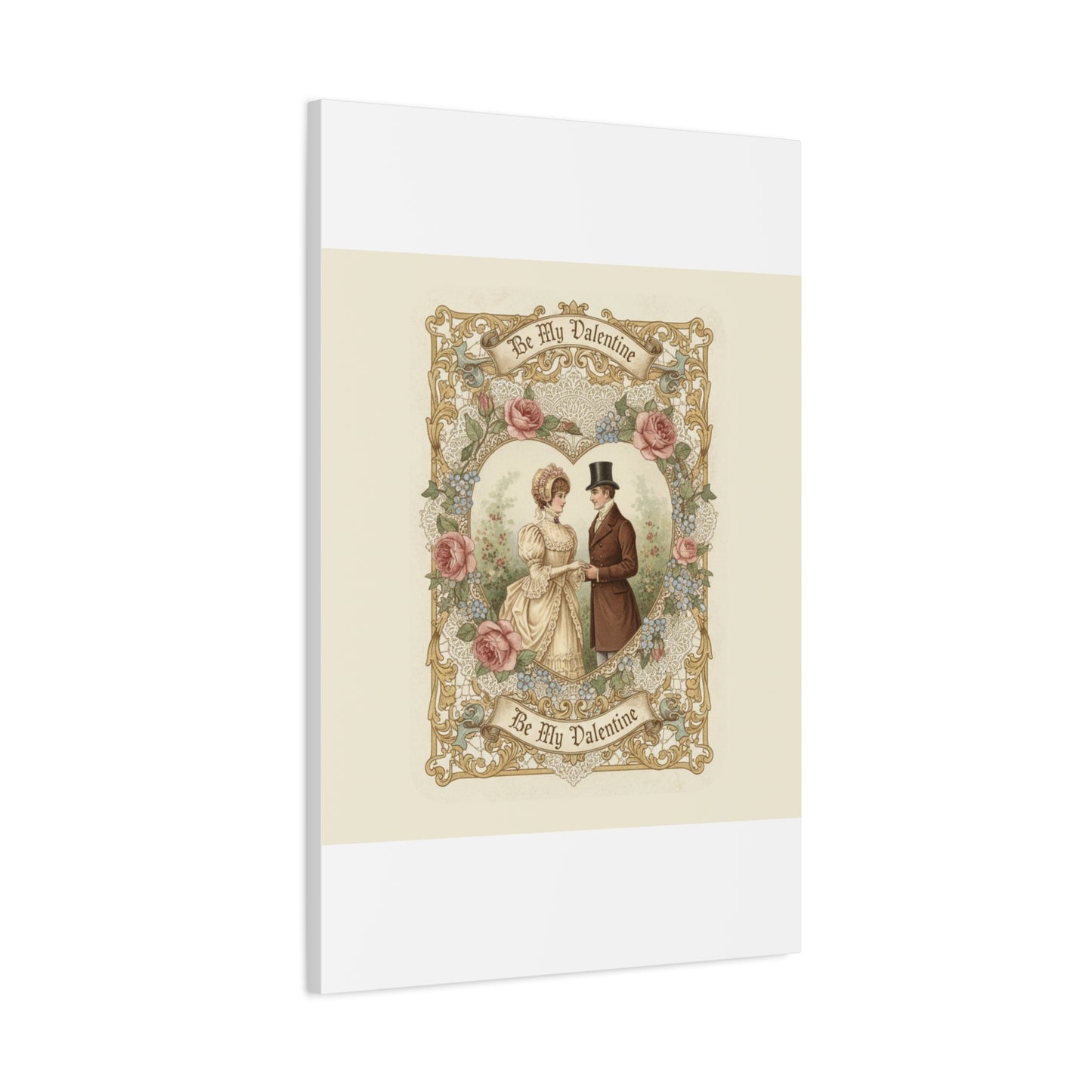 Victorian Valentine Print Canvas | Retro Americana, Vintage Romance