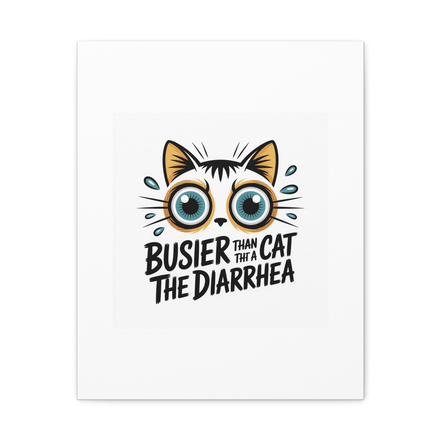 Humorous Cat  Canvas Wall Art